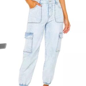 Celebrity Pink High Rise Cargo Jogger Jeans XS NWT